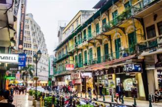Portuguese-style architecture on Macau Peninsula